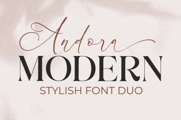 Andora Modern Font Review for Boutique Branding