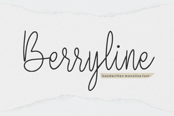 Berryline Font: Friendly Handwritten Type for Small Business Branding