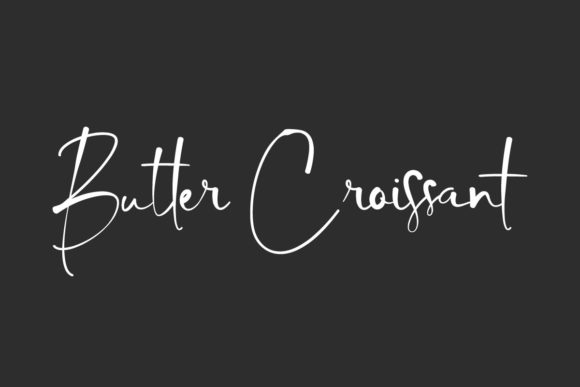 Butter Croissant Font for Handmade Products