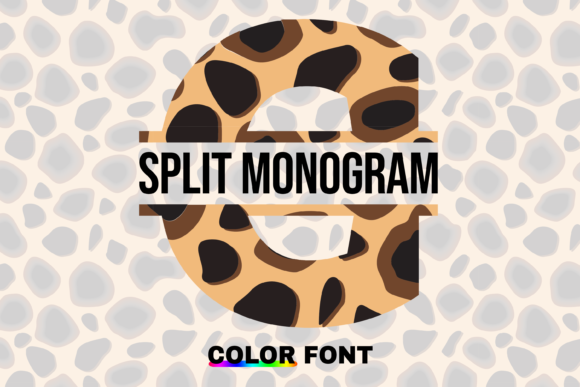 Cheetah Split Font for Cute DIY Crafts and Labels