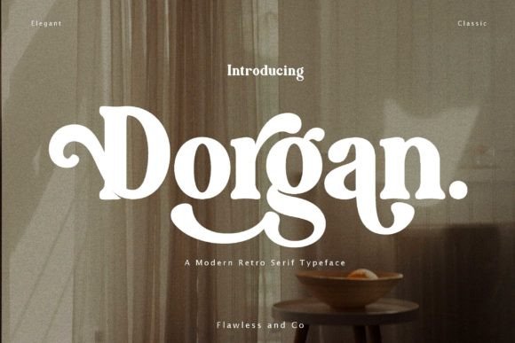 Dorgan Font: A Modern Retro Serif for Boho Web Design