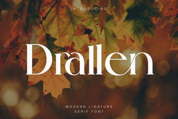 Drallen Serif Typeface for Modern Campaign Design
