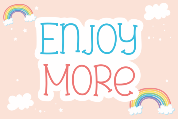 Enjoy More Font: Sweet Serif Typography for Crafters