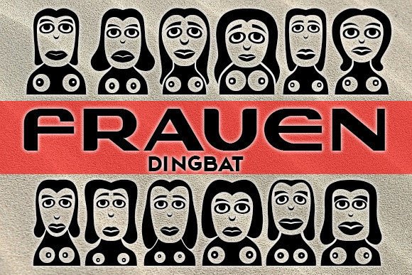 Frauen Font: Unique Dingbats for Digital Design