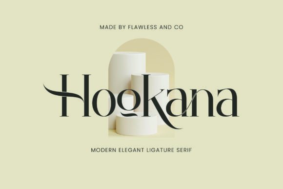 Hookana Font: Elevating Chic Brand Identity Design