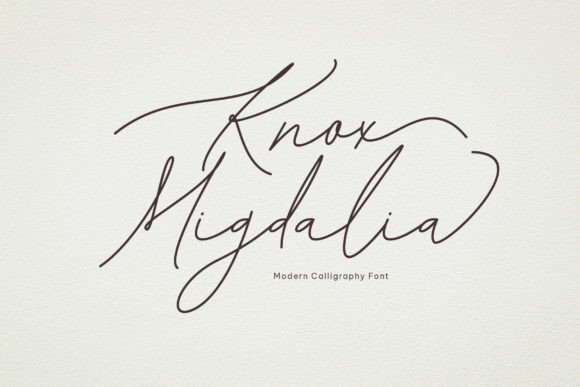Knox Migdalia Font for Elegant Small Business Branding