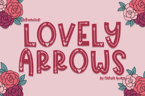 Lovely Arrows Font Review for Editorial Design