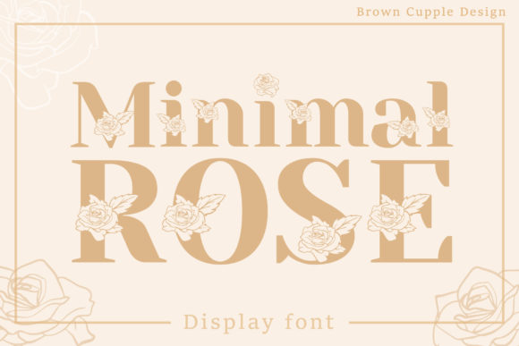 Minimal Rose Font for Elegant Editorial Design