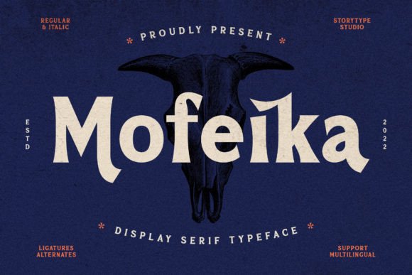 Mofeika Serif Font for Elegant Editorial Design