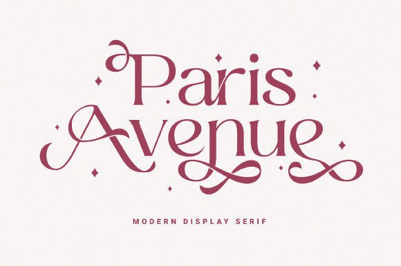 Paris Avenue Font: Elegant Serif for Luxury Design