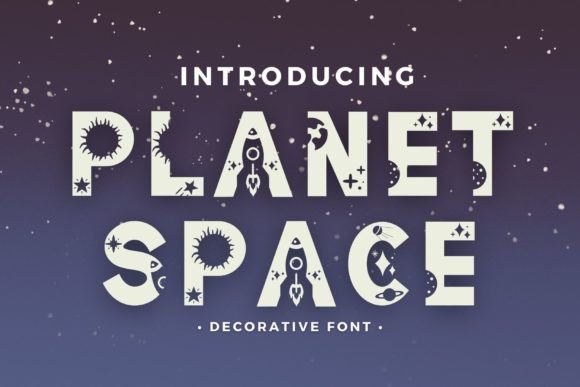 Planet Space Font for Playful Web Design and Branding