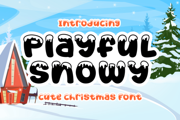 Playful Snowy Font for Winter Campaign Visuals