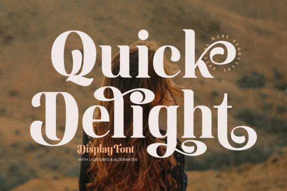 Quick Delight Font for Elegant Editorial Design