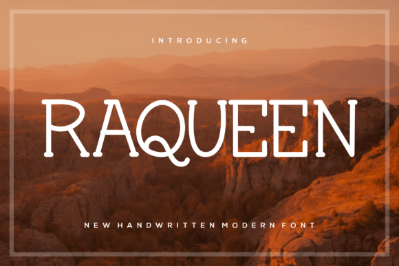Raqueen Font: Elevating Editorial Design with Handwritten Serif Style