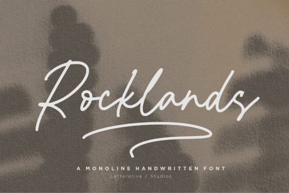 Rocklands Font Review for Handmade Labels and Cards