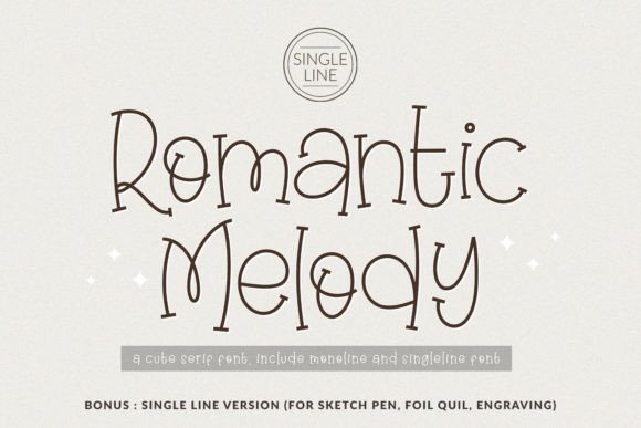 Romantic Melody Font for Web Design and Digital Branding