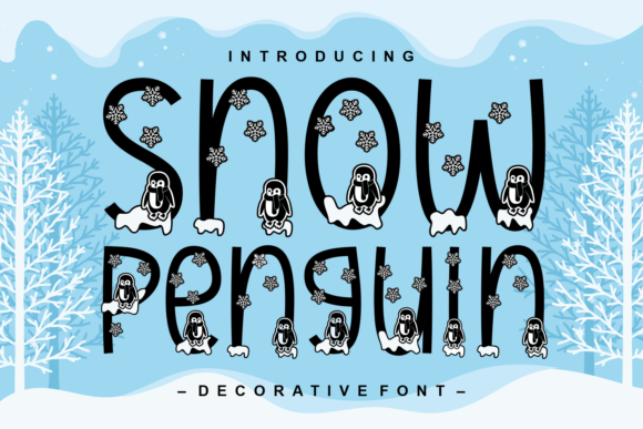 Snow Penguin Font Review for Winter Campaigns