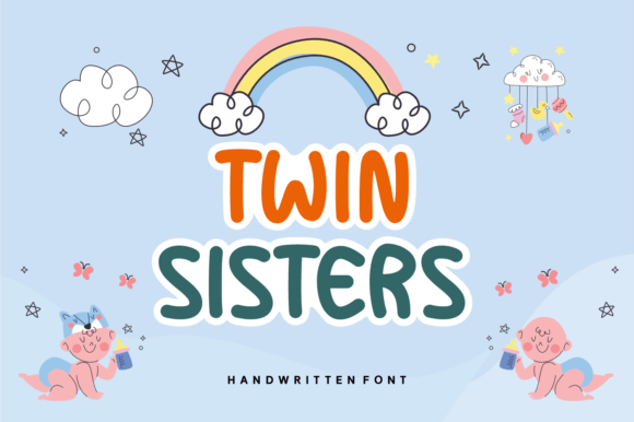 Twin Sisters Font: A Sweet Handwritten Typeface for Small Business Branding