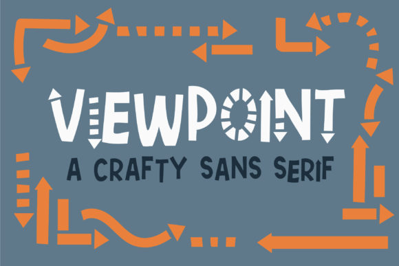 Viewpoint Font: Playful Arrows for Handmade Labels