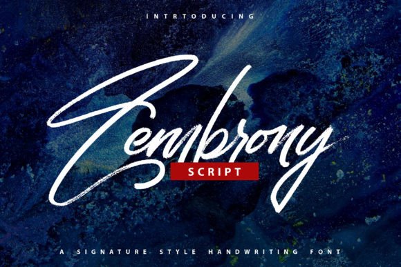 Zembrony Font Review for Handmade Labels and Invitations